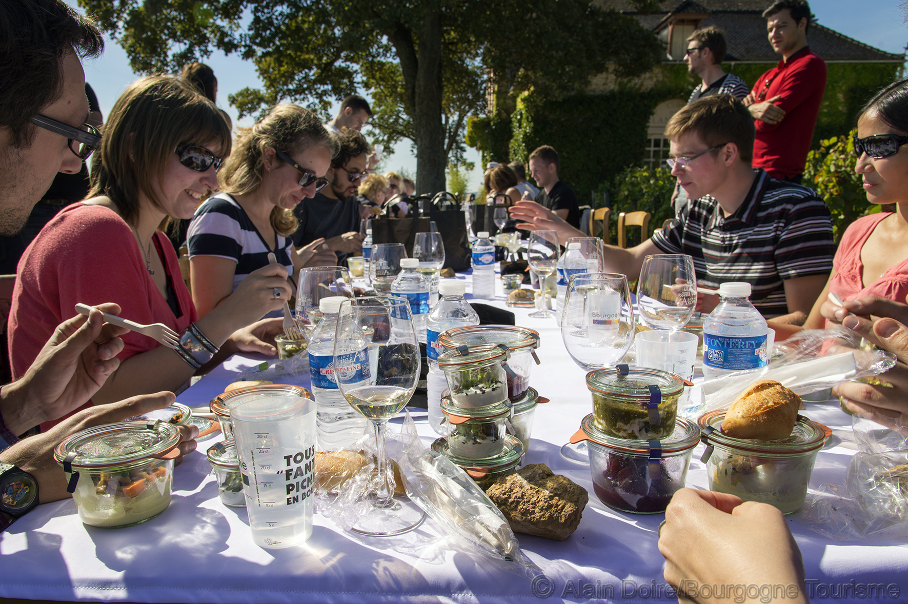 Un pique-nique organisé en 2014 en Bourgogne
