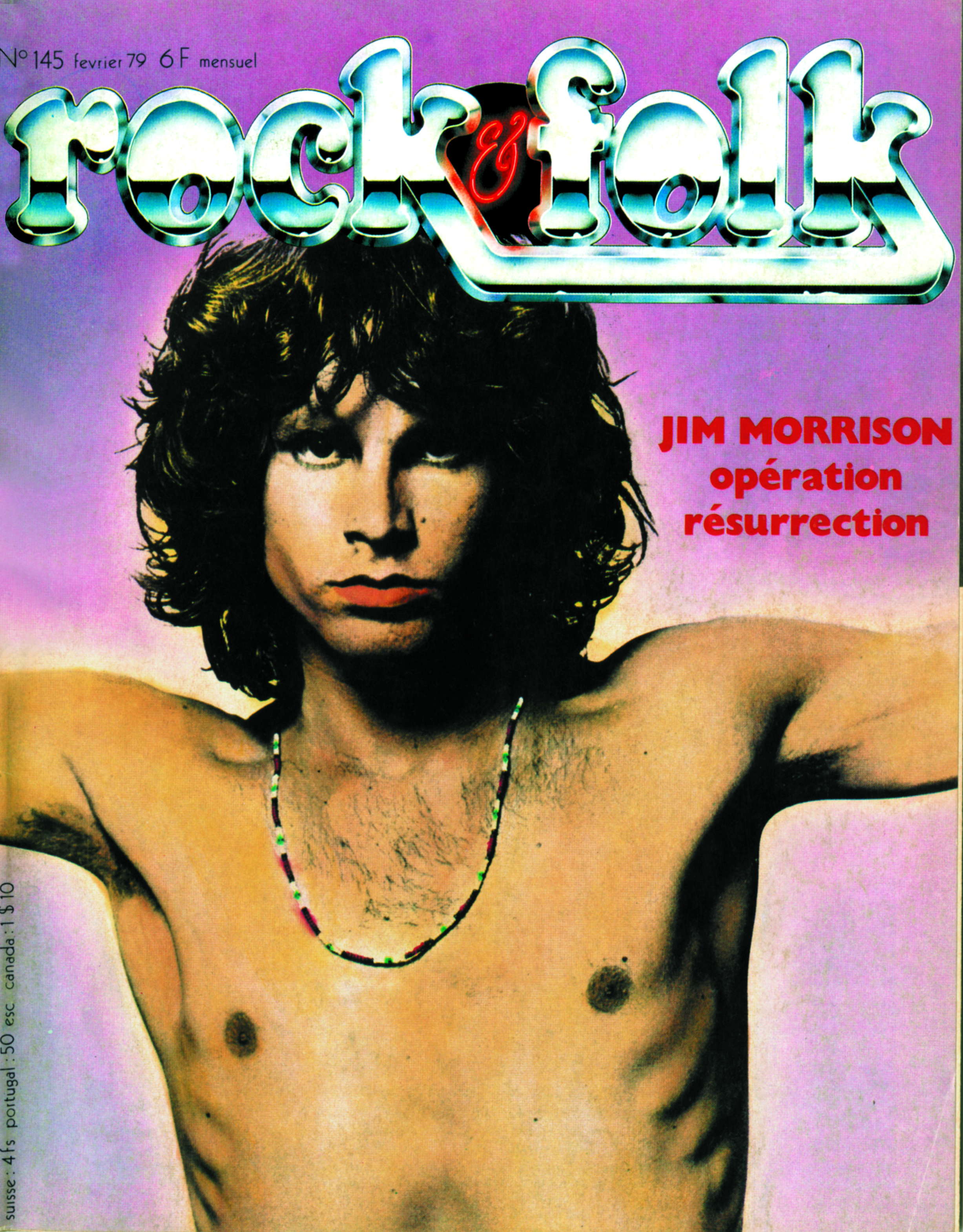 Rock & Folk n°145, février 1979 - Jim Morisson (The Doors) (DR) © Rock & Folk 