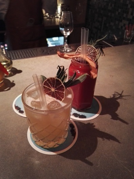 Le Last Call et le Tiger Snapper, des cocktails aussi beaux que bons. Crédits photo : Claire Gervais