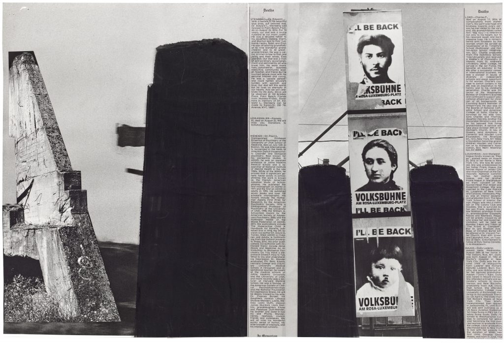 Double page réalisée à partir du livre Unknown en 2016